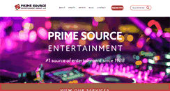 Desktop Screenshot of primesourceentertainment.com